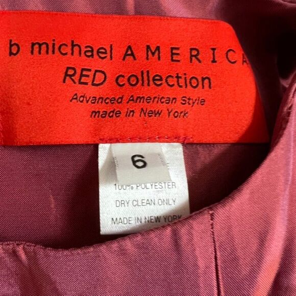 b Michael America red collection gown Size 6 in Red Fuchsia - Picture 3 of 6